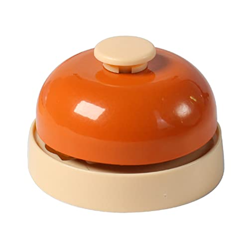 Wnvivi Pet Call Bell, Niedliche Glocken für das Hunde Training, um nach Draußen zu Gehen, Metall Hunde Training Namens Dinner Bell für Haustiere (Orange) von Wnvivi