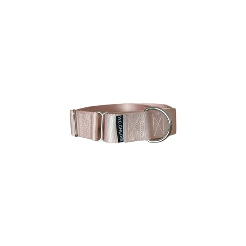 Wo.Cherie Hundehalsband Martingale 40 mm Breite (L 38 cm - 66 cm), Pink von Wo.Cherie