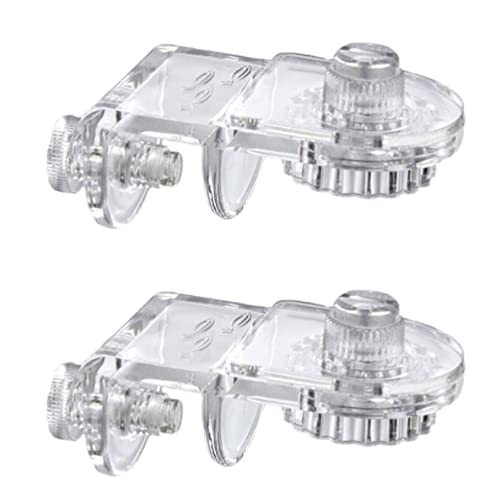 Woedpez 2 Stück Für Tanksieb Netzhalter Langlebige Anti Sprungnetz Klemme Acryl Festclip Aquarium Zubehör Halter Clips Aquarium Siebnetz Abdeckungs Set Aquarium Anti Sprungnetz Abdeckung von Woedpez