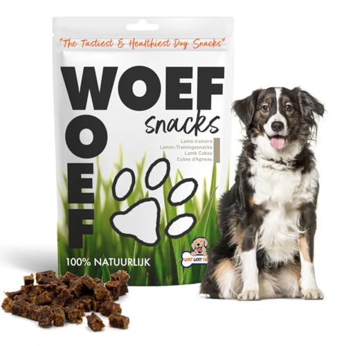 Woef Woef Snacks Hundesnacks Lammtrainer - trainingssnack - 1.00 KG - Leckereien für Hunde - Belohnungssnack, Behandeln, Trainingssnacks - Lamm - Alle Hunde und jedes Alter ab 2 Monaten von Woef Woef Snacks