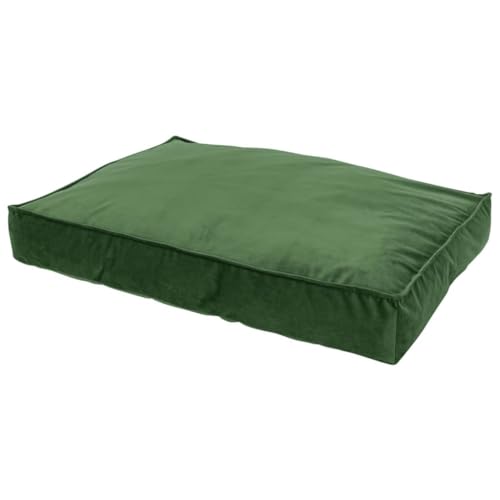 Madison Bett Produkte Velours Lounge Cushion Green M von WoefWoef