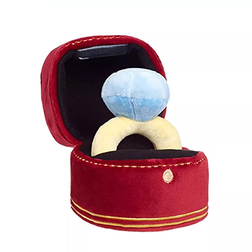 Dog Toys Diamond Ring Interactive Dog Toys Plush Dog Toys Love Ring Case Stuffed Pet Chew Toy Sounds Puppies Kids Cute Soft Dog Bitter Interested Toys von Wokii
