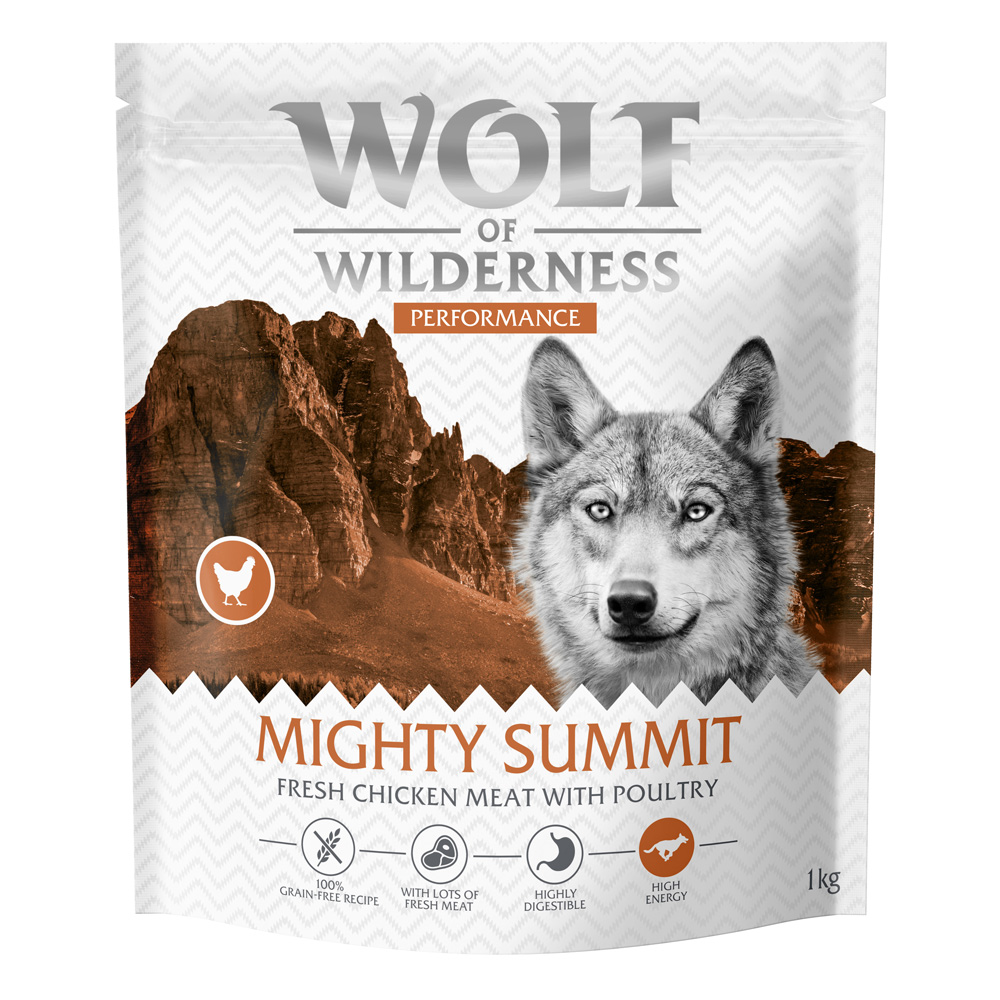 1 kg Wolf of Wilderness - getreidefrei zum Sonderpreis! - "Explore The Mighty Summit" Performance 1 kg Wolf of Wilderness - getreidefrei zum Sonderpreis! - "Explore The Mighty Summit" Performance von Wolf of Wilderness