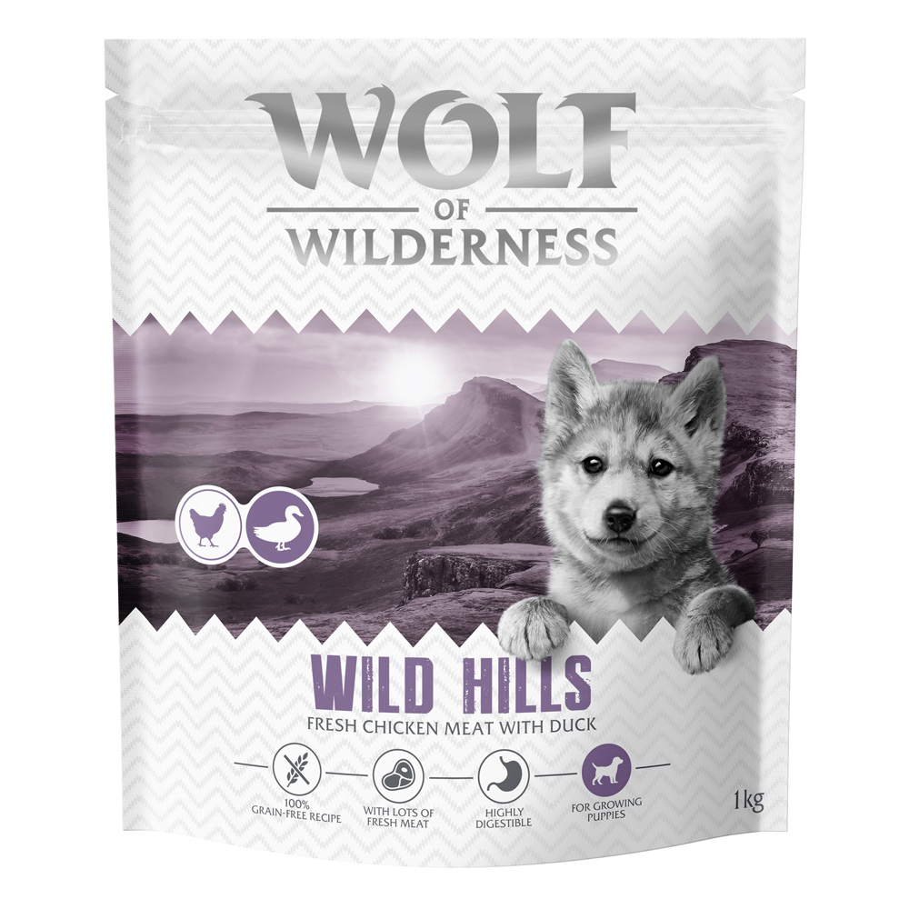1 kg Wolf of Wilderness - getreidefrei zum Sonderpreis! - Junior "Wild Hills" Ente 1 kg Wolf of Wilderness - getreidefrei zum Sonderpreis! - Junior "Wild Hills" Ente von Wolf of Wilderness