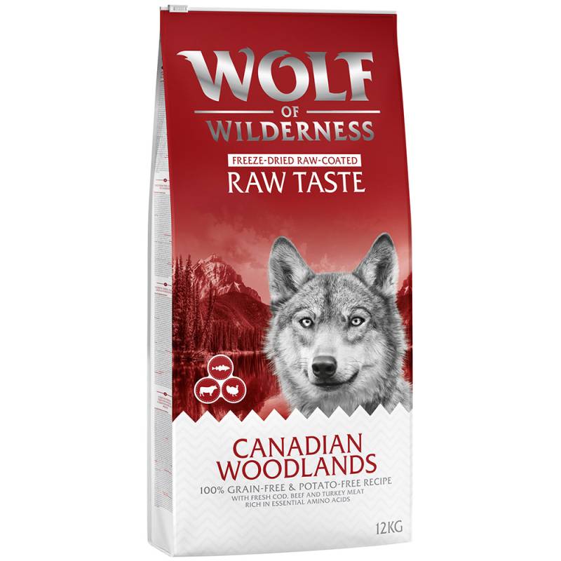 10 € Cyber-Rabatt! 12 kg Wolf of Wilderness  - Canadian Woodlands - mit Rind & Pute von Wolf of Wilderness