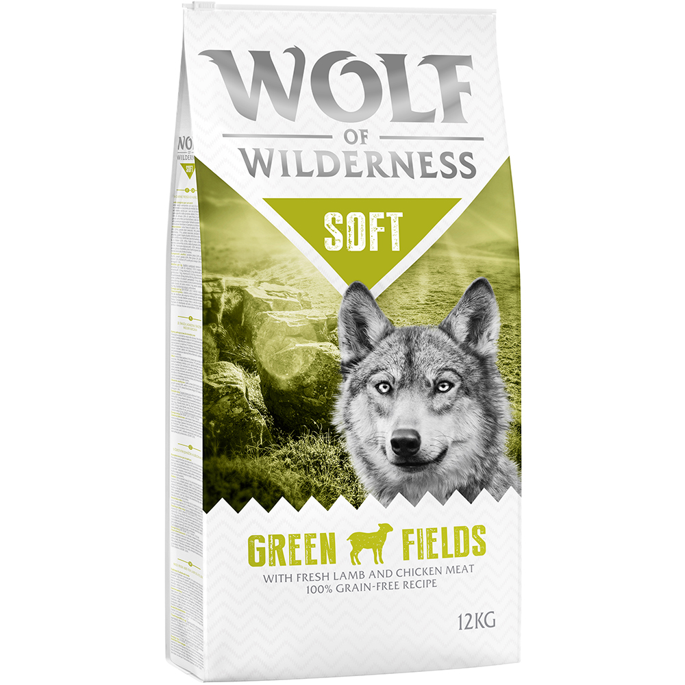 10 € Cyber-Rabatt! 12 kg Wolf of Wilderness  - Soft Green Fields - Lamm von Wolf of Wilderness