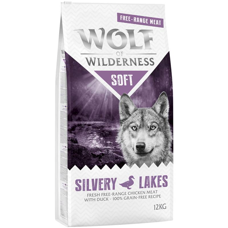 10 € Cyber-Rabatt! 12 kg Wolf of Wilderness  - Soft Silvery Lakes - Freiland-Huhn & Ente von Wolf of Wilderness