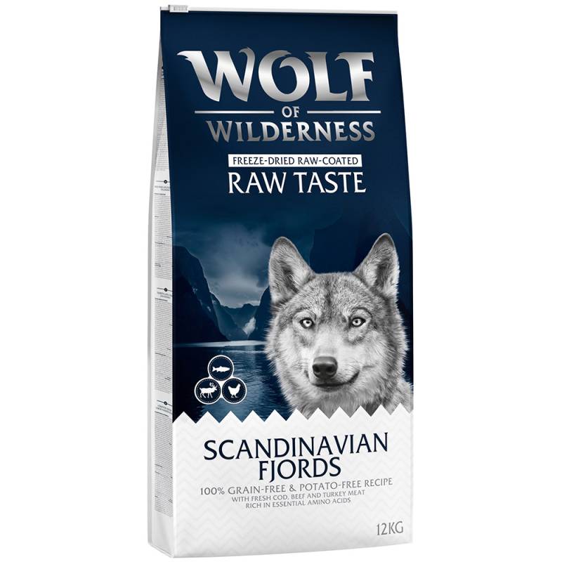 10 € Cyber-Rabatt! 12 kg Wolf of Wilderness  - The Taste Of Scandinavia - mit Rentier & Lachs von Wolf of Wilderness