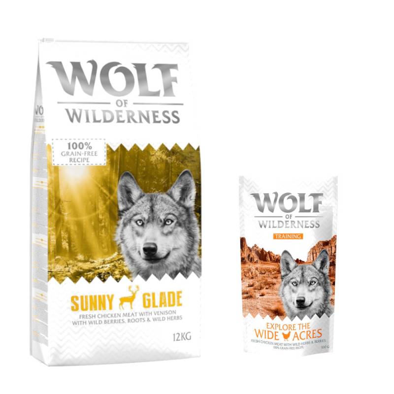 12 kg Wolf of Wilderness + 100 g Training Snack gratis! - Sunny Glade - Hirsch von Wolf of Wilderness