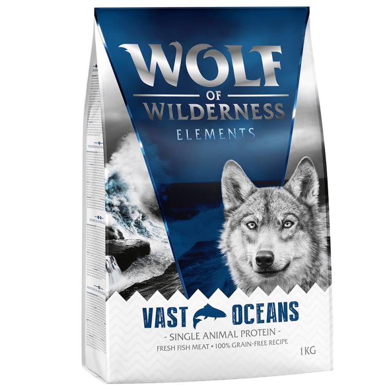 3 + 1 gratis! 4 x 1 kg Wolf of Wilderness - Vast Oceans - Fisch (Monoprotein) von Wolf of Wilderness