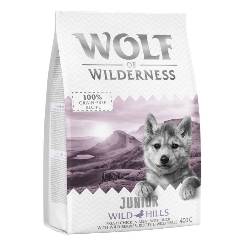 KONG Welpenspielzeug - passend dazu: Wolf of Wilderness JUNIOR "Wild Hills" - Ente 400 g von Wolf of Wilderness