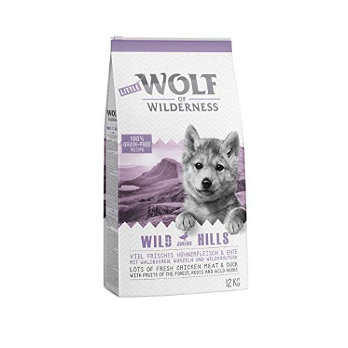 Little Wolf of Wilderness Junior-Hundefutter, "Wild Hills“ – Ente. Gesundes, ausgewogenes Hundefutter von Wolf of Wilderness