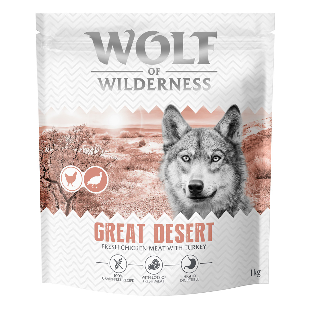 Wolf of Wilderness Adult "Great Desert" Pute - getreidefrei - Sparpaket: 4 x 1 kg neue Rezeptur Wolf of Wilderness Adult "Great Desert" Pute - getreidefrei - Sparpaket: 4 x 1 kg neue Rezeptur von Wolf of Wilderness