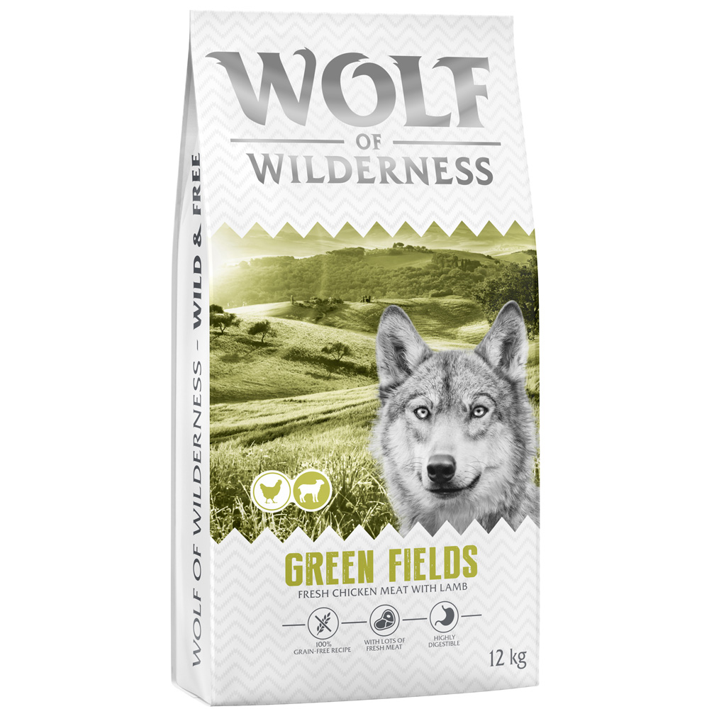 Wolf of Wilderness Adult "Green Fields" Lamm - getreidefrei - Sparpaket: 2 x 12 kg neu Wolf of Wilderness Adult "Green Fields" Lamm - getreidefrei - Sparpaket: 2 x 12 kg neu von Wolf of Wilderness