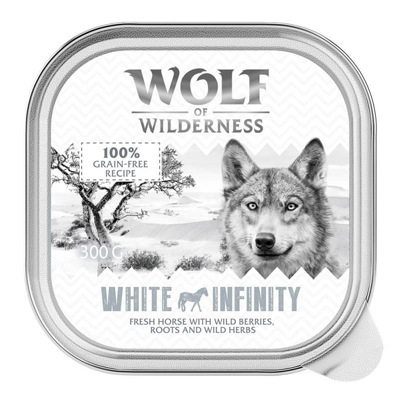 Wolf of Wilderness Adult - Single Protein 6 / 24 x 300 g Schale  - 6 x 300 g: White Infinity - Pferd von Wolf of Wilderness