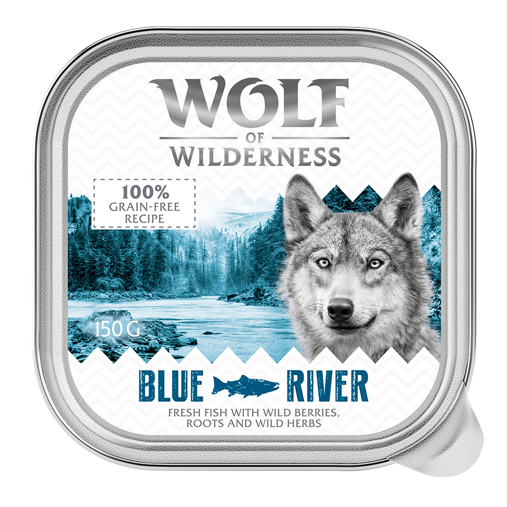 Wolf of Wilderness Adult - Single Protein 6 x 150 g Schale - Blue River - Fisch von Wolf of Wilderness