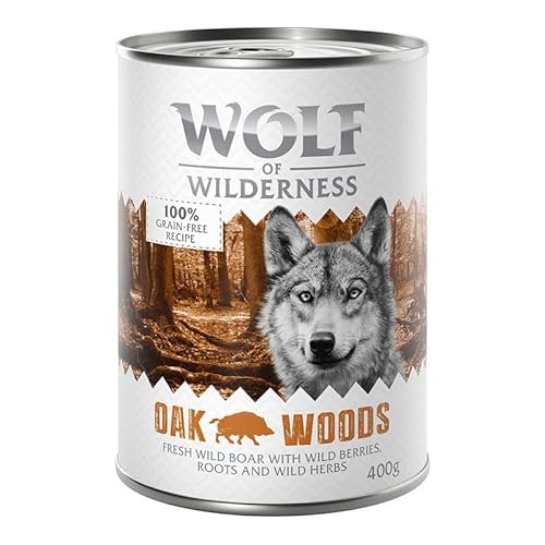 Wolf of Wilderness Adult - Single Protein 6 x 400 g - Oak Woods - Wildschwein von Wolf of Wilderness