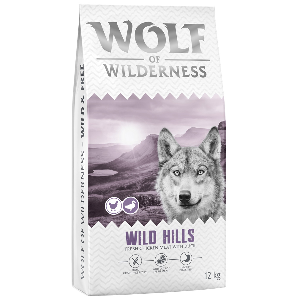 Wolf of Wilderness Adult "Wild Hills" Ente (Top-seller) - Sparpaket: 2 x 12 kg neue Rezeptur Wolf of Wilderness Adult "Wild Hills" Ente (Top-seller) - Sparpaket: 2 x 12 kg neue Rezeptur von Wolf of Wilderness