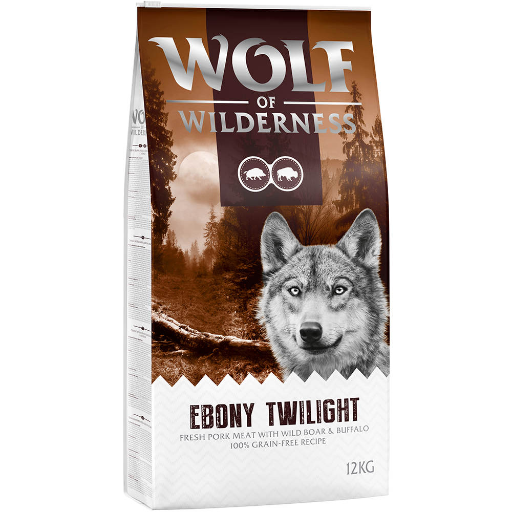 Wolf of Wilderness "Ebony Twilight" Wildschwein & Büffel - getreidefrei - 12 kg von Wolf of Wilderness