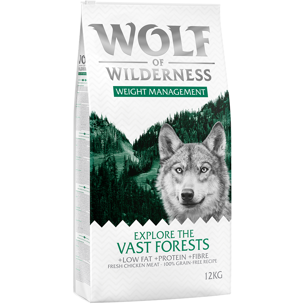 Wolf of Wilderness "Explore The Vast Forests" Weight Management - getreidefrei - Sparpaket: 2 x 12 kg neue Rezeptur Wolf of Wilderness "Explore The Vast Forests" Weight Management - getreidefrei - Sparpaket: 2 x 12 kg neue Rezeptur von Wolf of Wilderness