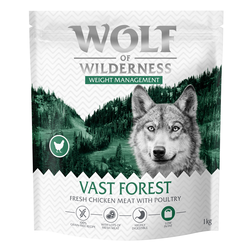 Wolf of Wilderness "Explore The Vast Forests" Weight Management - getreidefrei - Sparpaket: 4 x 1 kg: neue Rezeptur Wolf of Wilderness "Explore The Vast Forests" Weight Management - getreidefrei - Sparpaket: 4 x 1 kg: neue Rezeptur von Wolf of Wilderness