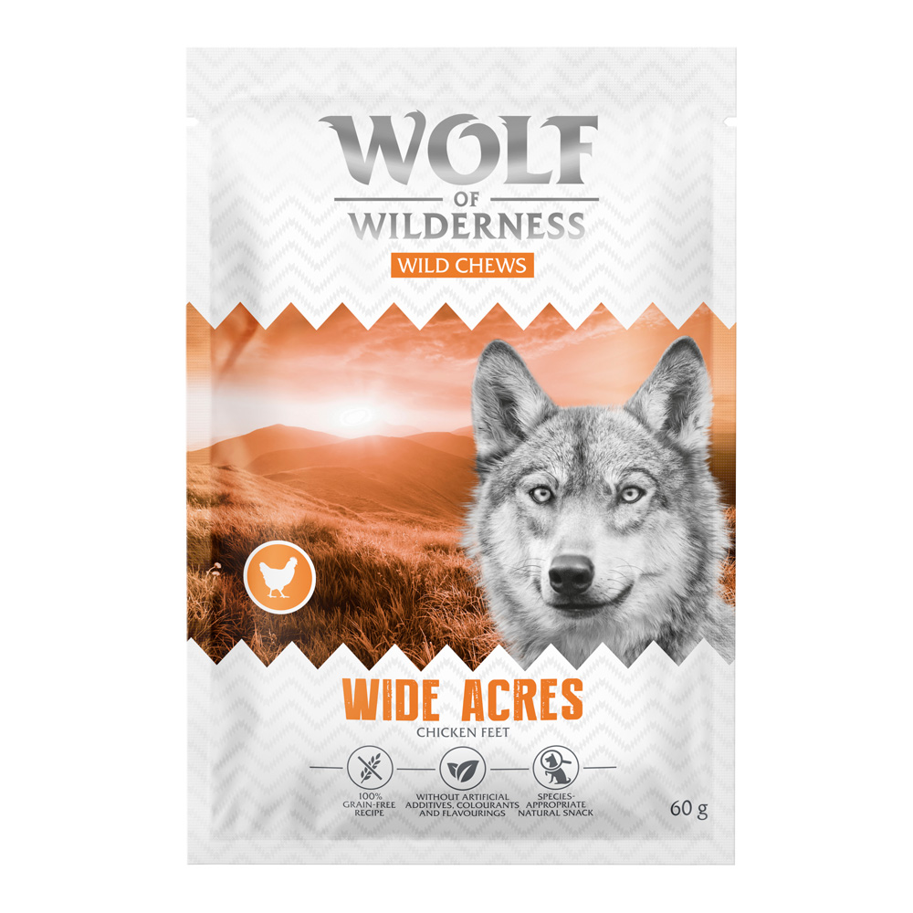 Wolf of Wilderness Hühnerfüße "Wide Acres" - 3 x 60 g Wolf of Wilderness Hühnerfüße "Wide Acres" - 3 x 60 g von Wolf of Wilderness