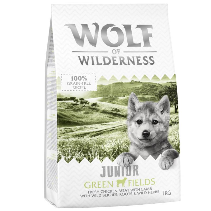 Wolf of Wilderness Junior "Green Fields" Lamm - getreidefrei - 1 kg von Wolf of Wilderness