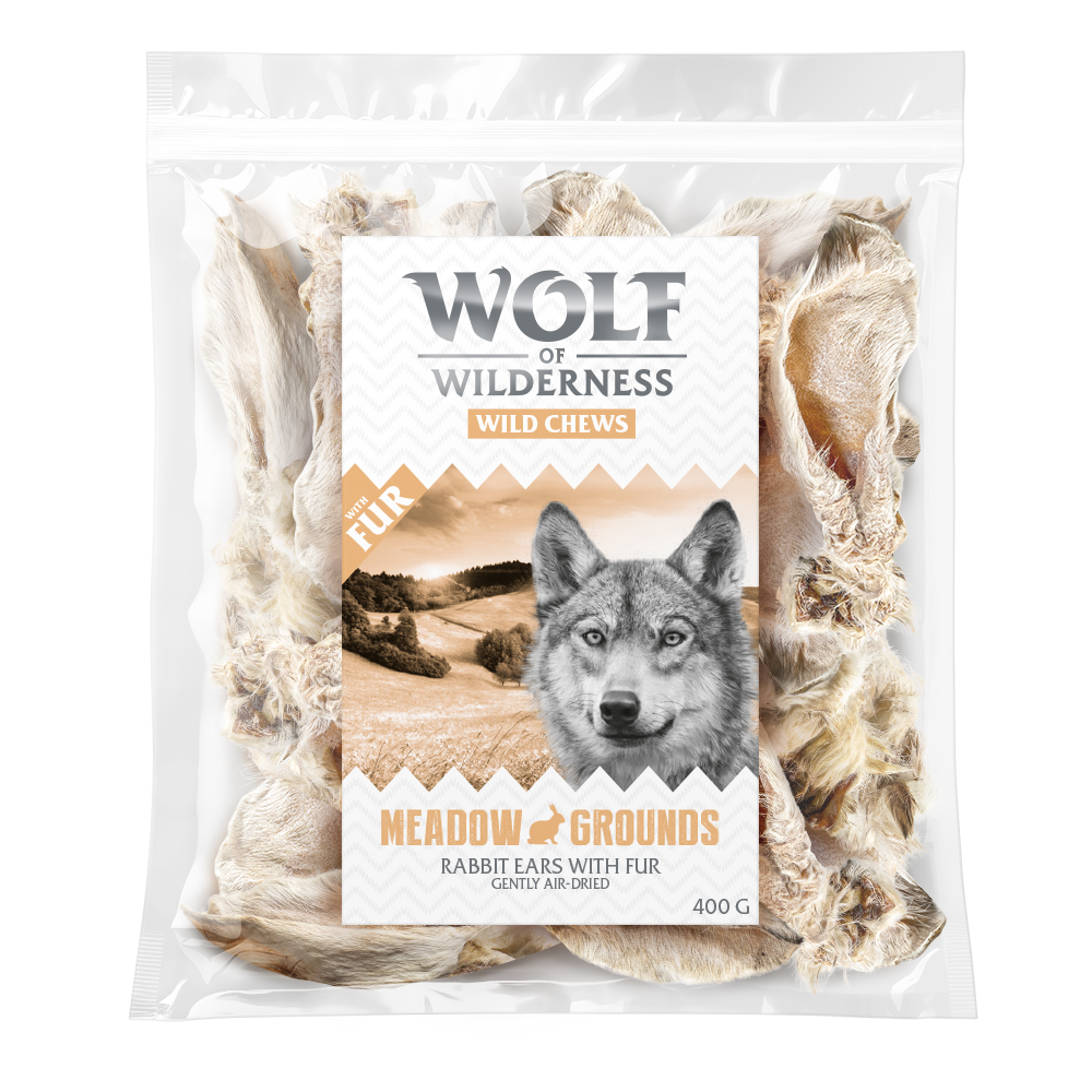 Wolf of Wilderness - Kaninchenohren mit Fell - 400 g Wolf of Wilderness - Kaninchenohren mit Fell - 400 g von Wolf of Wilderness