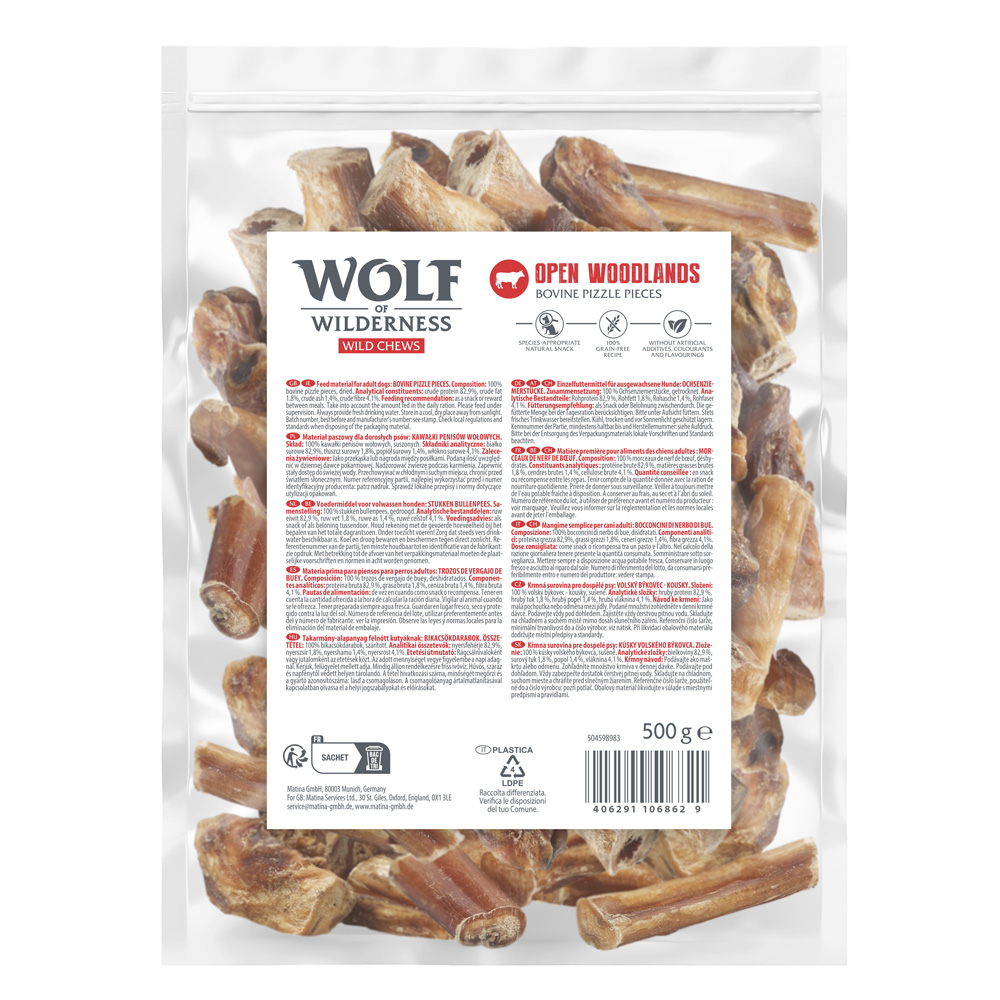 Wolf of Wilderness Ochsenziemerstücke "Open Woodlands" - 3 x 500g Wolf of Wilderness Ochsenziemerstücke "Open Woodlands" - 3 x 500g von Wolf of Wilderness