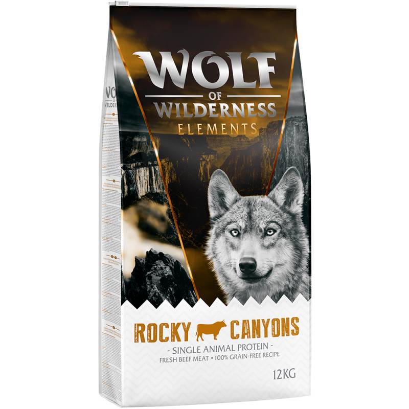 Wolf of Wilderness Sensitiv "Rocky Canyons" Rind - getreidefrei - 12 kg von Wolf of Wilderness