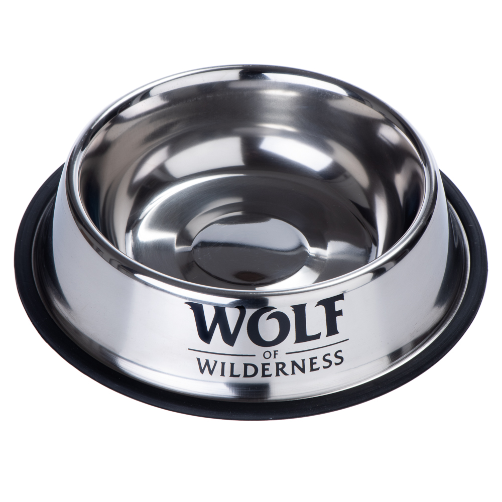 Wolf of Wilderness Rutschfester Edelstahlnapf für Hunde - Sparset: 2 x 850 ml, Ø 23 cm Wolf of Wilderness Rutschfester Edelstahlnapf für Hunde - Sparset: 2 x 850 ml, Ø 23 cm von Wolf of Wilderness
