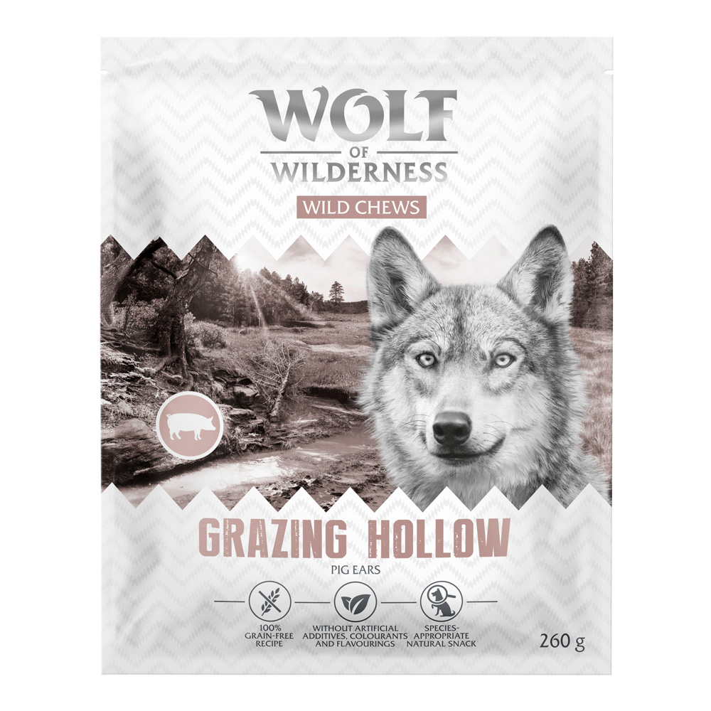Wolf of Wilderness Schweinenohren "Grazing hollows" - 260 g Wolf of Wilderness Schweinenohren "Grazing hollows" - 260 g von Wolf of Wilderness