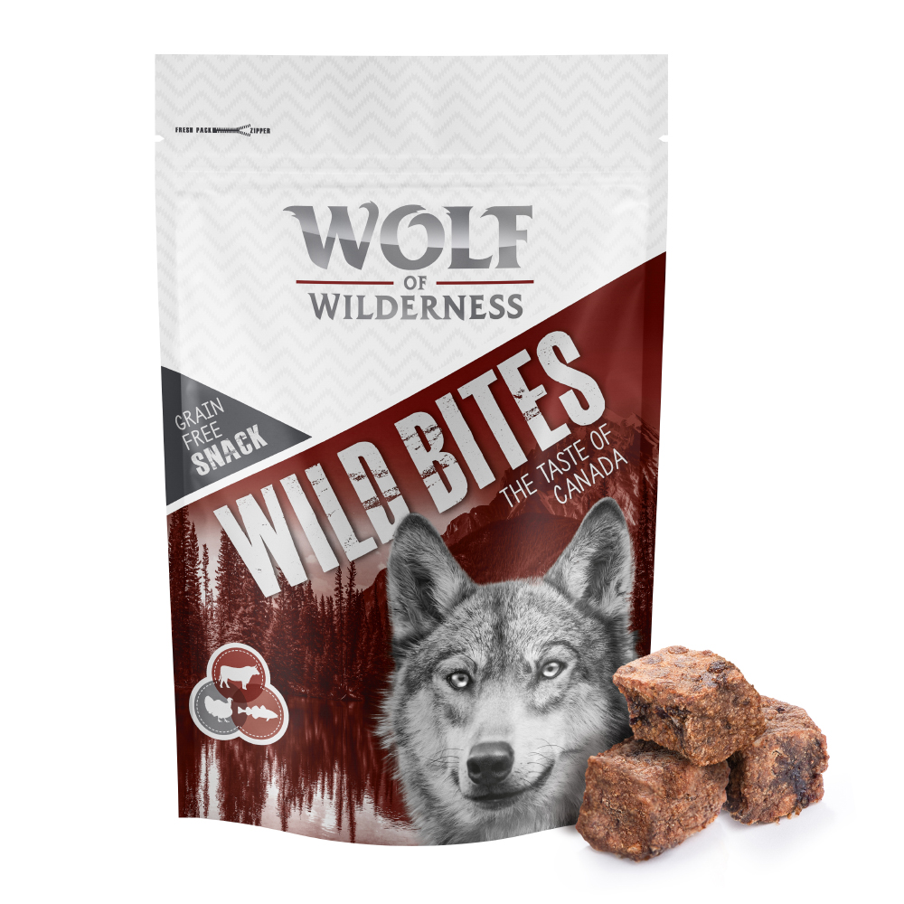 Wolf of Wilderness Snack - Wild Bites "The Taste Of" 180 g - Canada - Rind, Pute, Kabeljau Wolf of Wilderness Snack - Wild Bites "The Taste Of" 180 g - Canada - Rind, Pute, Kabeljau von Wolf of Wilderness