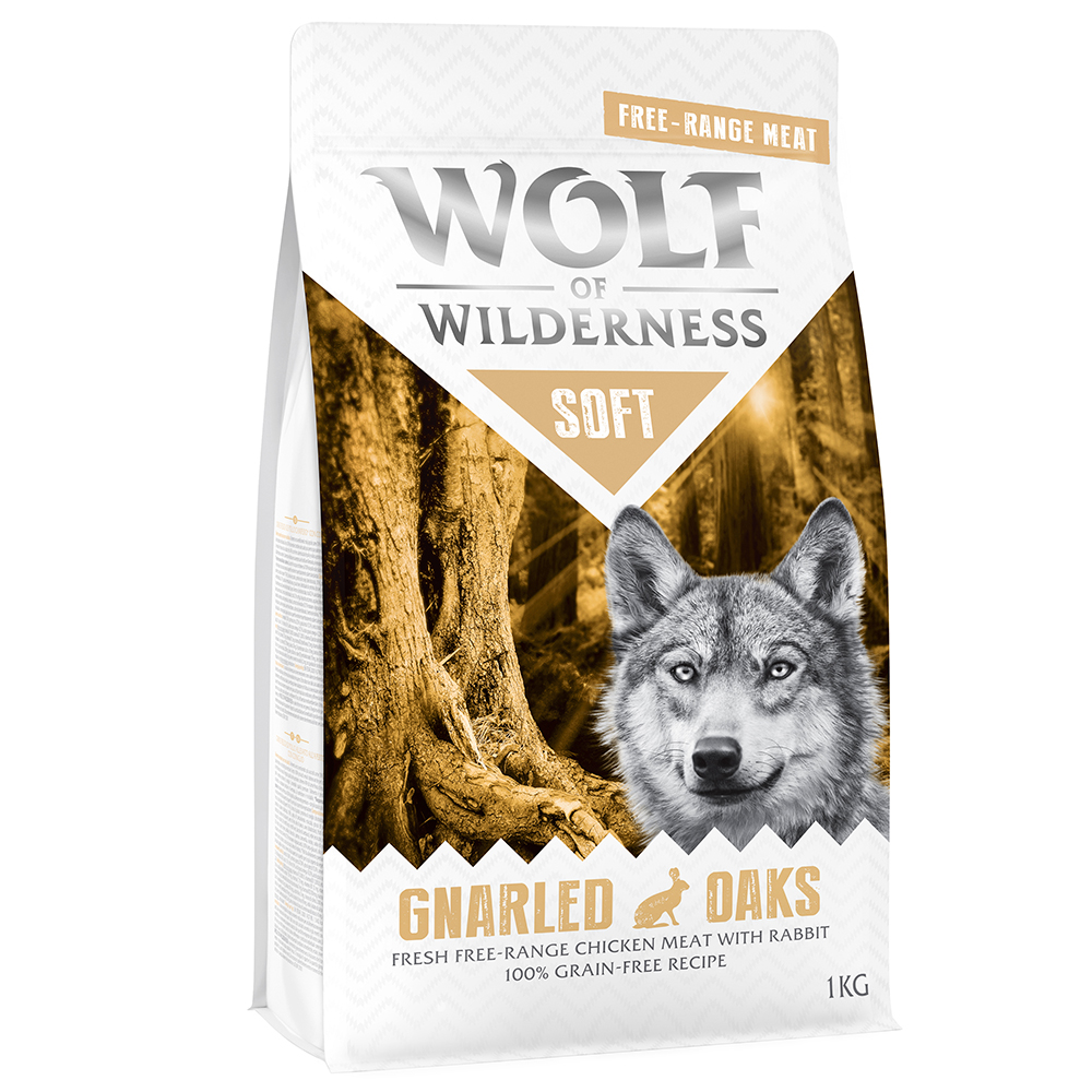 Wolf of Wilderness "Soft - Gnarled Oaks" Freiland-Huhn & Kaninchen - getreidefrei - 1 kg von Wolf of Wilderness