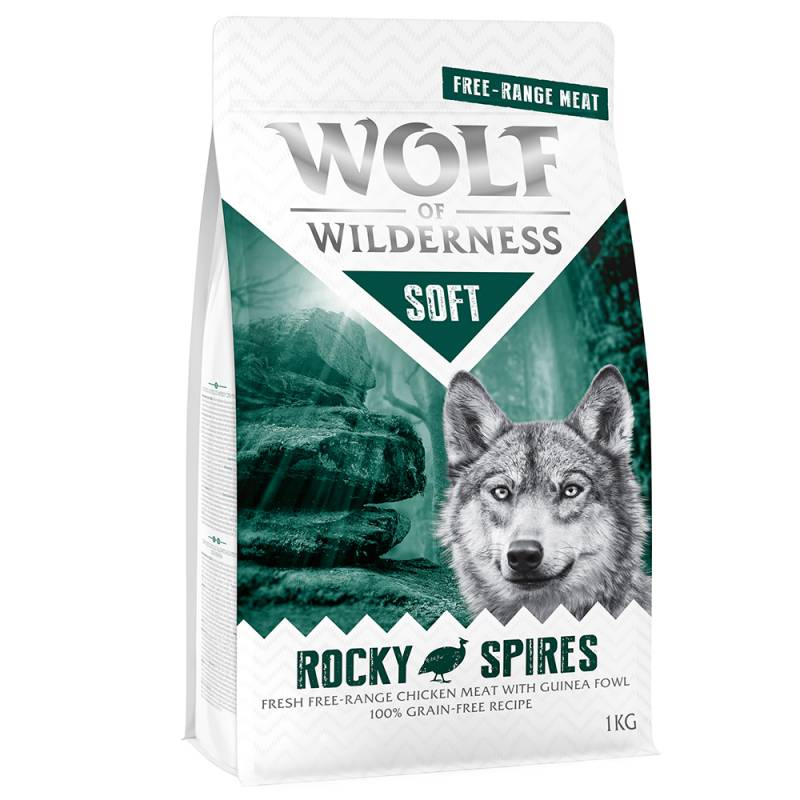 Wolf of Wilderness "Soft - Rocky Spires" Freiland-Huhn & Perlhuhn - getreidefrei - 1 kg von Wolf of Wilderness