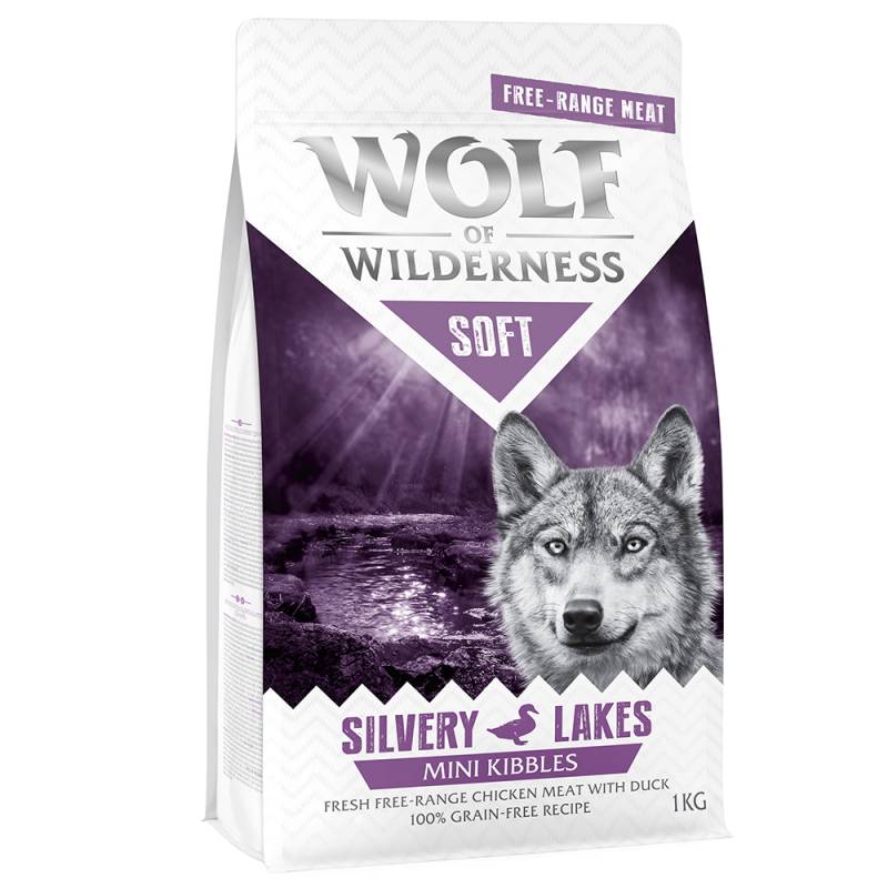 Wolf of Wilderness "Soft - Silvery Lakes" Freiland-Huhn & Ente - getreidefrei - 1 kg MINI von Wolf of Wilderness