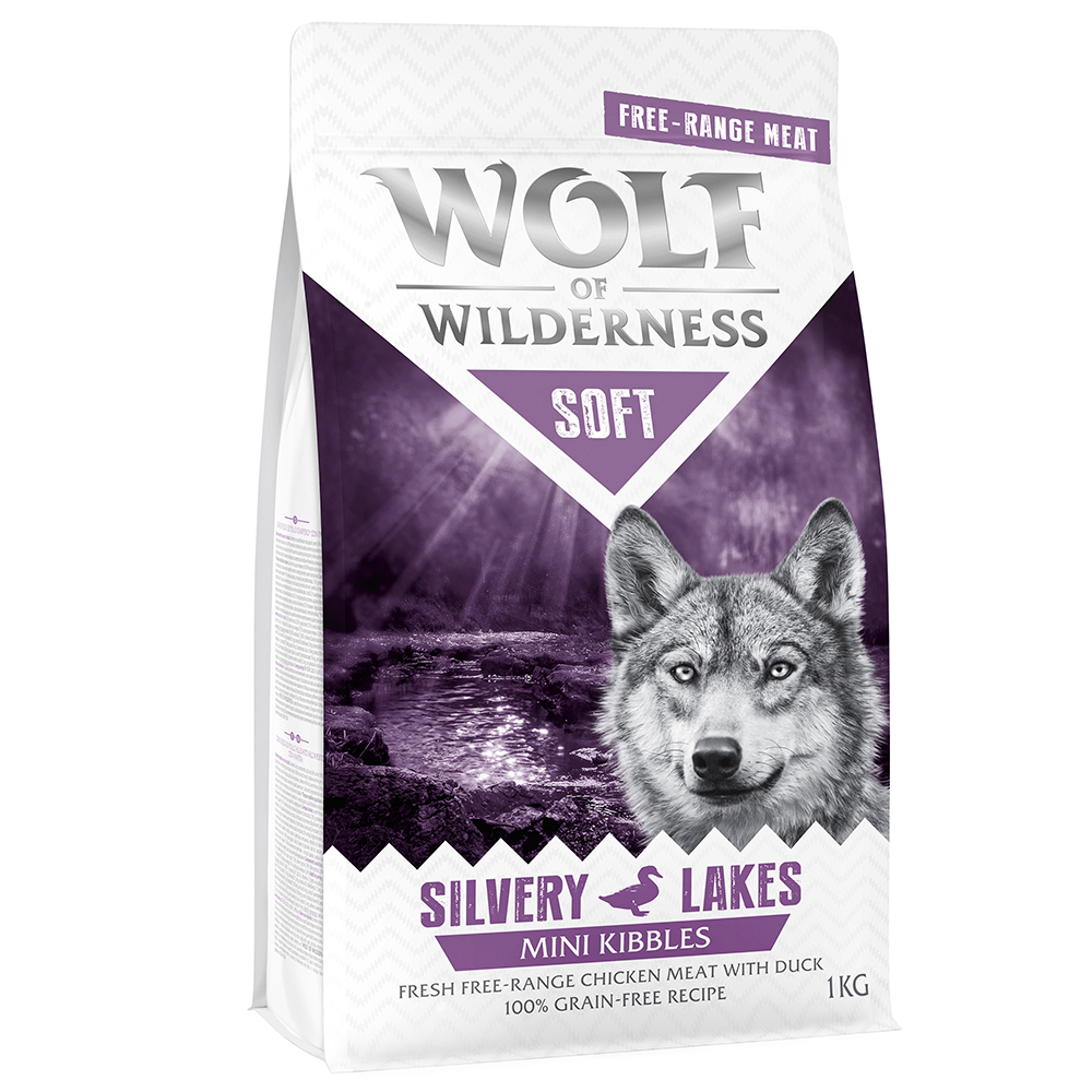 Wolf of Wilderness "Soft - Silvery Lakes" Freiland-Huhn & Ente - getreidefrei - Sparpaket: 5 x 1 kg MINI Wolf of Wilderness "Soft - Silvery Lakes" Freiland-Huhn & Ente - getreidefrei - Sparpaket: 5 x 1 kg MINI von Wolf of Wilderness
