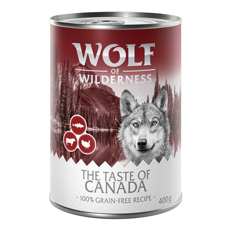 Wolf of Wilderness Adult - "The Taste Of" 6 / 24 x 400 g - 24 x 400 g: The Taste Of Canada von Wolf of Wilderness