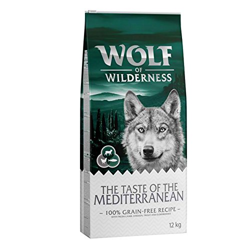 Wolf of Wilderness Trockenfutter für ausgewachsene Hunde mit frischem Lamm, Huhn, Forelle und Holunderbeeren, 12 kg von Wolf of Wilderness