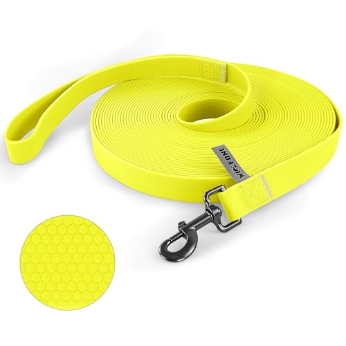 Wolfone Schleppleine für Hunde，3m Gelb wasserdichte Lange Rückruf Hundeleine mit Anti-Rutsch-Griff, Heavy Duty robuste Ausbildung Hundeleine für Outdoor-Aktivitäten von Wolfone