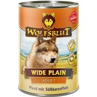 WOLFSBLUT Adult Wide Plain - Pferd mit Süßkartoffeln - 6x395g von Wolfsblut