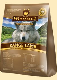 Range Lamb Trockenfutter für Hunde mit Lamm und Reis 8kg (4x2kg) Wolfsblut von Wolfsblut