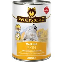 WOLFSBLUT Adult VetLine Skin, Weißer Meeresfisch 6x395g von Wolfsblut