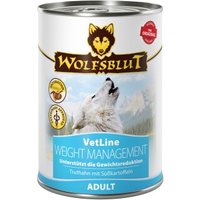 WOLFSBLUT Adult VetLine Weight Management, Truthahn 6x395 g von Wolfsblut