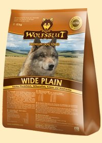 Wide Plain Trockenfutter für Hunde mit frischem Pferdefleisch und Süßkartoffeln 8kg (4x2kg) Wolfsblut von Wolfsblut