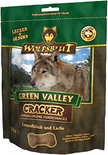 Wolfsblut 4 x 225g Cracker Green Valley mit Lamm und Fisch von Wolfsblut