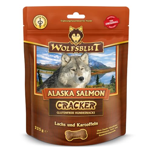 Wolfsblut Alaska Lachs Cracker, 225 g, 6 Stück von Wolfsblut