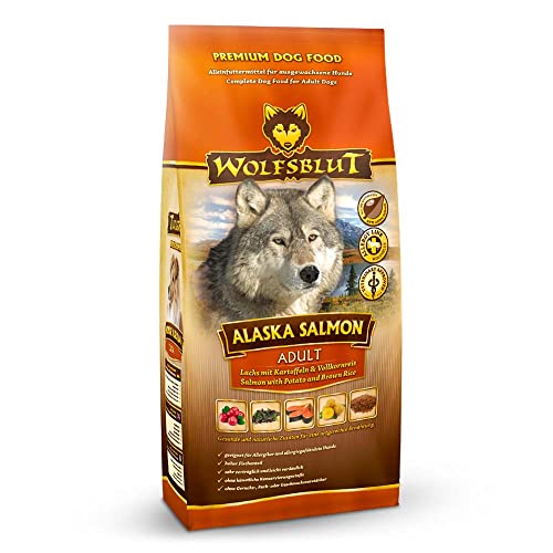 Wolfsblut - Alaska Salmon - 500 g - Lachs - Trockenfutter - Hundefutter - Getreidefrei von Wolfsblut