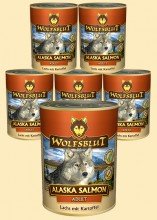 Wolfsblut Alaska Salmon Adult Nassfutter für Hunde mit Lachs und Kartoffel - 6 x 395 g von Wolfsblut