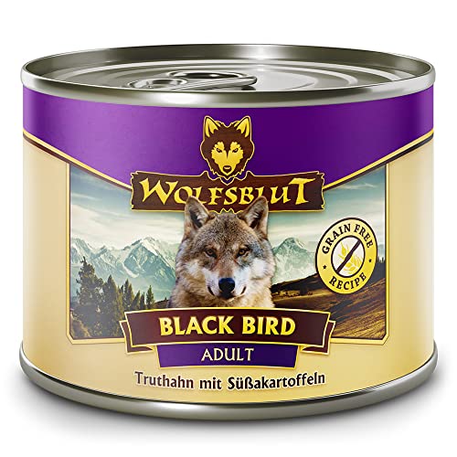 Wolfsblut - Black Bird - 6 x 200 g - Truthahn - Nassfutter - Hundefutter - Getreidefrei von Wolfsblut